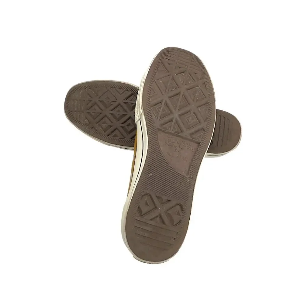 Converse Chuck Taylor All Star Low Brown Leather Black Trim Sneakers Men’s 9 - Picture 11 of 12